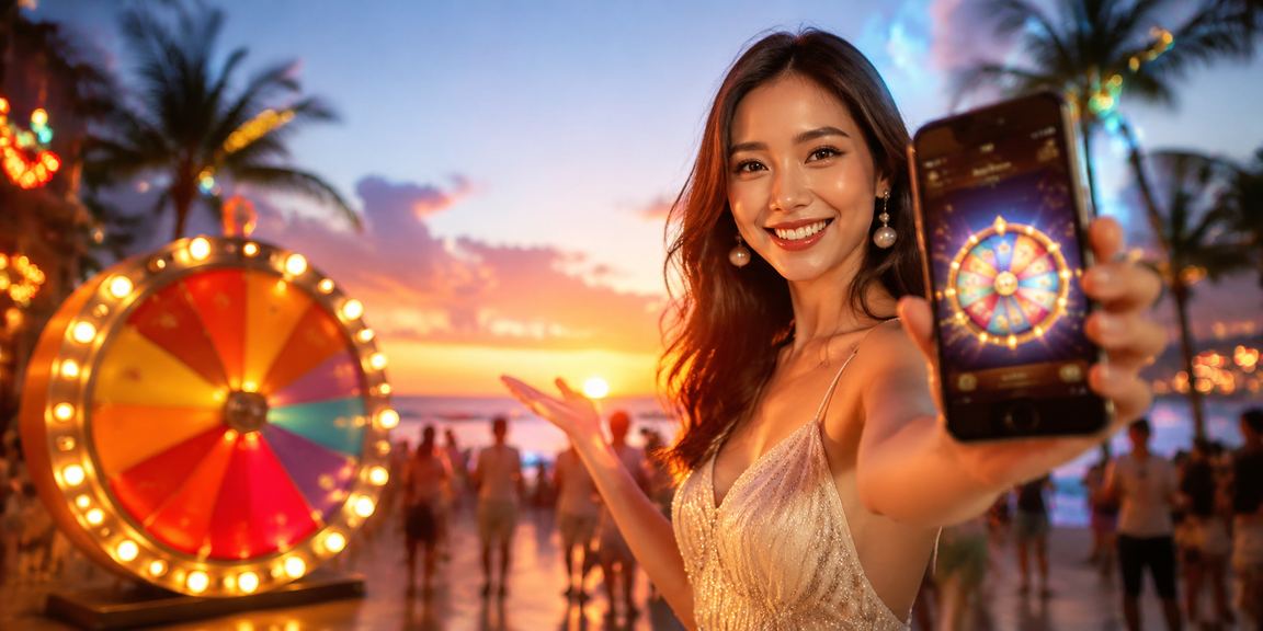 Quay thưởng may mắn và ưu đãi tại bãi biển Phú Quốc